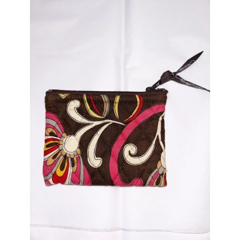 Vera Bradley Brown Paisley Coin Purse